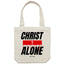 Chirstian-Canvas Tote Bag-Christ Alone (Solus Christus)-Studio Salt & Light
