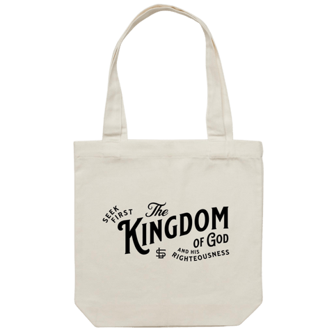 Chirstian-Canvas Tote Bag-Kingdom of God-Studio Salt & Light