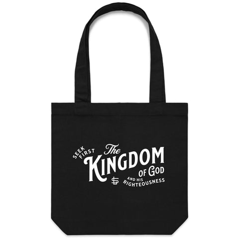 Chirstian-Canvas Tote Bag-Kingdom of God-Studio Salt & Light