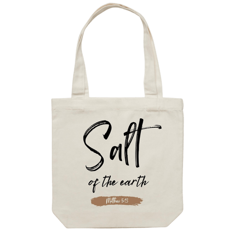 Chirstian-Canvas Tote Bag-Salt of The Earth-Studio Salt & Light