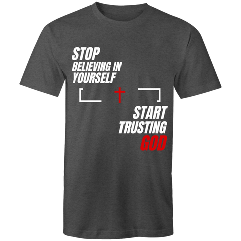 Chirstian-Men's T-Shirt-Start Trusting God-Studio Salt & Light