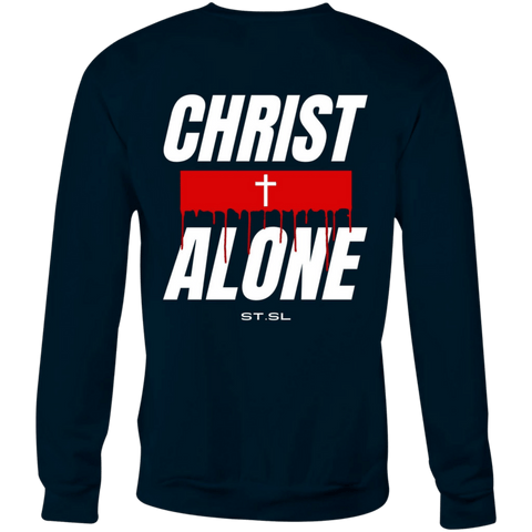Chirstian-Unisex Sweatshirt-Christ Alone (Solus Christus)-Studio Salt & Light