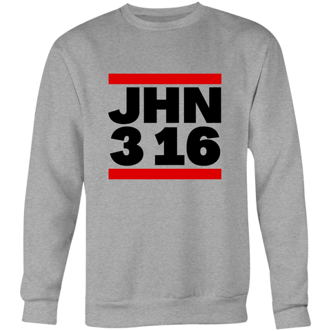 Chirstian-Unisex Sweatshirt-John 3:16 (DMC Parody)-Studio Salt & Light