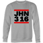 Chirstian-Unisex Sweatshirt-John 3:16 (DMC Parody)-Studio Salt & Light