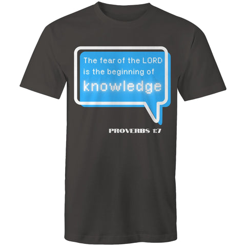 Chirstian-Men's T-Shirt-The Beginning Of Knowledge-Studio Salt & Light