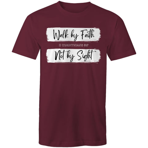 Chirstian-Men's T-Shirt-Walk By Faith Not By Sight-Studio Salt & Light