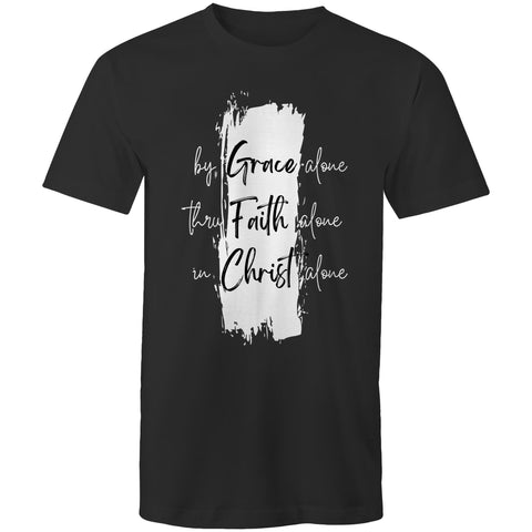 Chirstian-Men's T-Shirt-Grace Alone Faith Alone Christ Alone-Studio Salt & Light