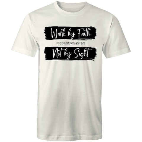 Chirstian-Men's T-Shirt-Walk By Faith Not By Sight-Studio Salt & Light