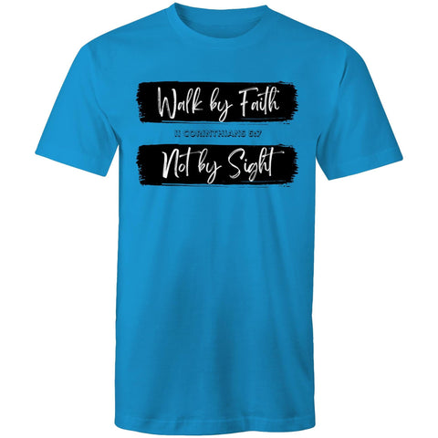 Chirstian-Men's T-Shirt-Walk By Faith Not By Sight-Studio Salt & Light