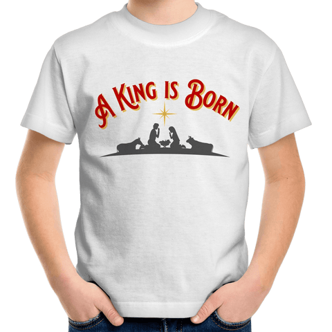 Chirstian-Kids T-Shirt-A King Is Born-Studio Salt & Light