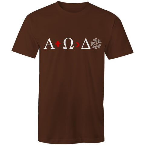 Chirstian-Men's T-Shirt-Alpha And Omega Is Greater Than Delta-Studio Salt & Light