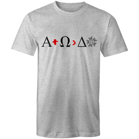 Chirstian-Men's T-Shirt-Alpha And Omega Is Greater Than Delta-Studio Salt & Light