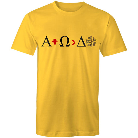 Chirstian-Men's T-Shirt-Alpha And Omega Is Greater Than Delta-Studio Salt & Light