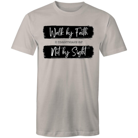 Chirstian-Men's T-Shirt-Walk By Faith Not By Sight-Studio Salt & Light