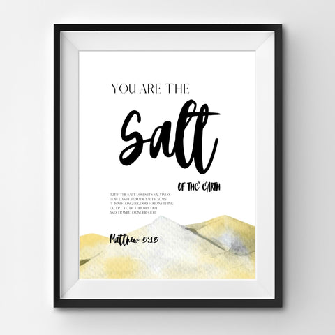 Chirstian-Wall Art Poster-Salt and Light (Mt 5:13-16)-Studio Salt & Light