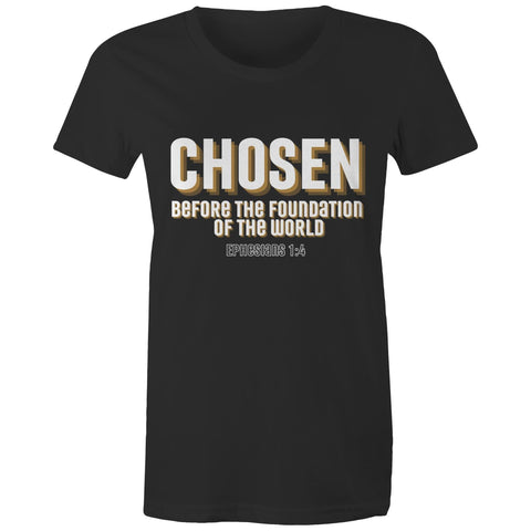 Chirstian-Women's T-Shirt-Chosen Before The Foundation of The World-Studio Salt & Light
