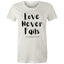 Chirstian-Women's T-Shirt-Love Never Fails-Studio Salt & Light