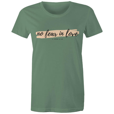 Chirstian-Women's T-Shirt-No Fear in Love-Studio Salt & Light